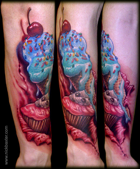 Food-Inspired Tattoos by Nick Baxter