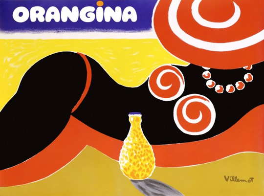 Orangina poster Bernard Villemot 1986