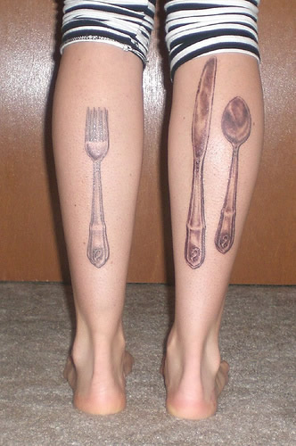  silverware to the tattoo artist. Photograph via City Food. cut-tat-ocai